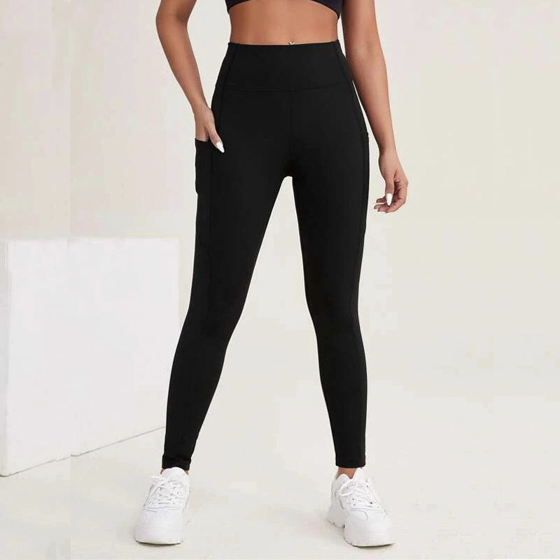 Breathable Softness High Stretch Sports Leggings With Phone Pocket