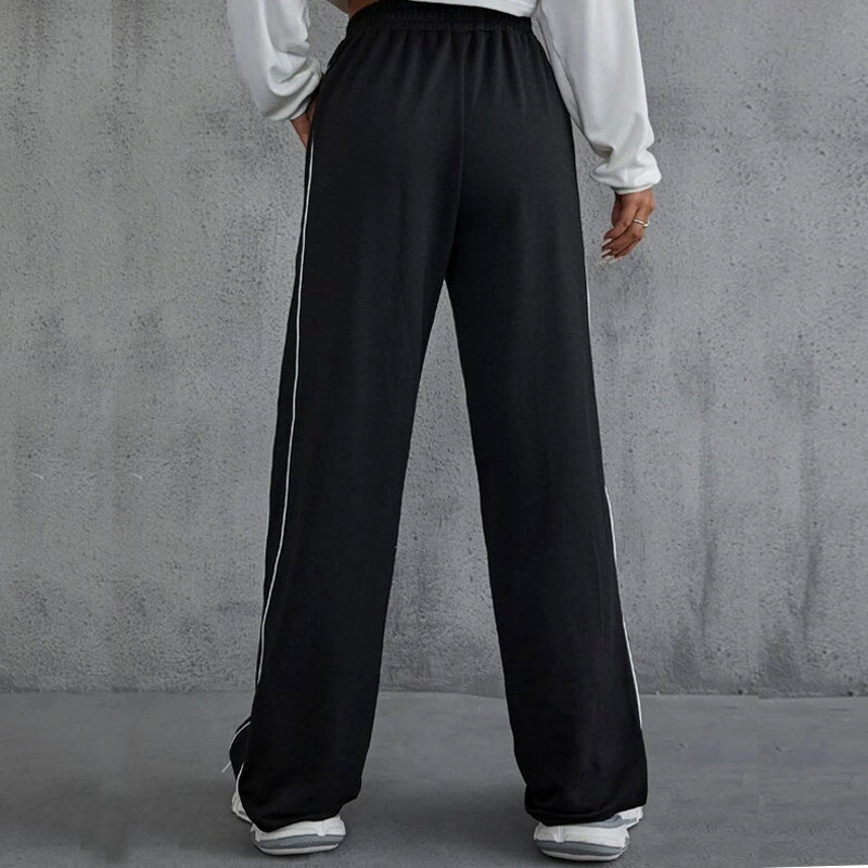 Contrast Piping Sweatpants