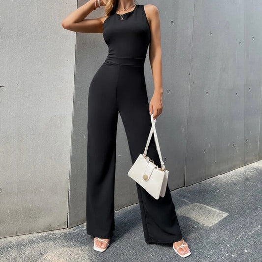 Crisscross Zip Back Jumpsuit