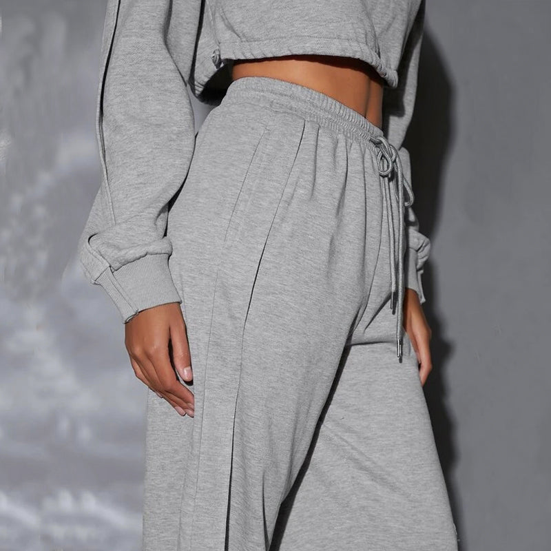 Graphic Drawstring Waist Sweatpants