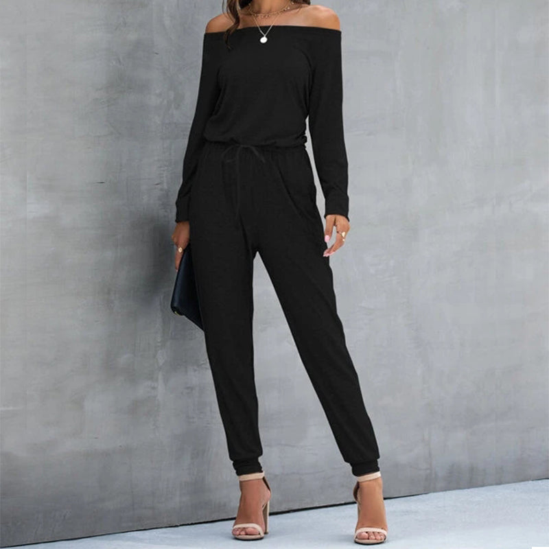 Knot Waist Solid Jumpsuit