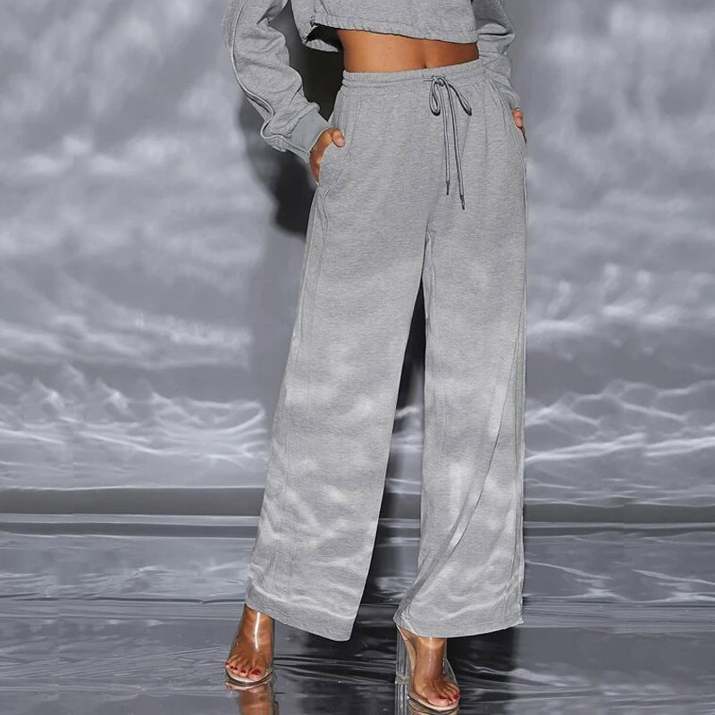 Graphic Drawstring Waist Sweatpants