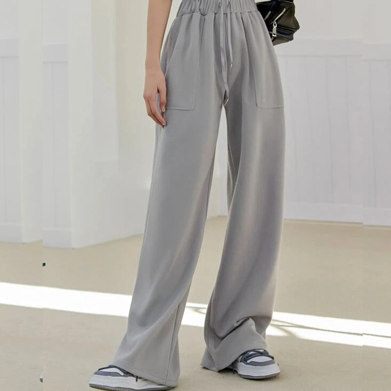 Drawstring Waist Slant Pocket Sweatpants