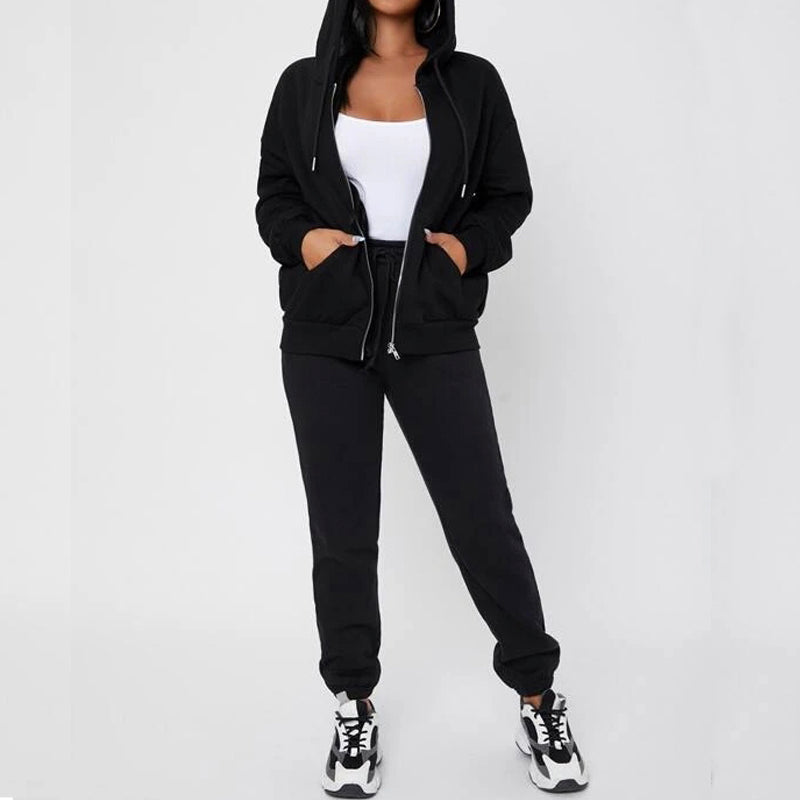 Solid Drawstring Waist Sweatpants