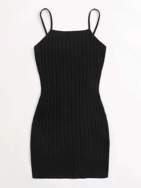 Ribbed Bodycon Mini Dress